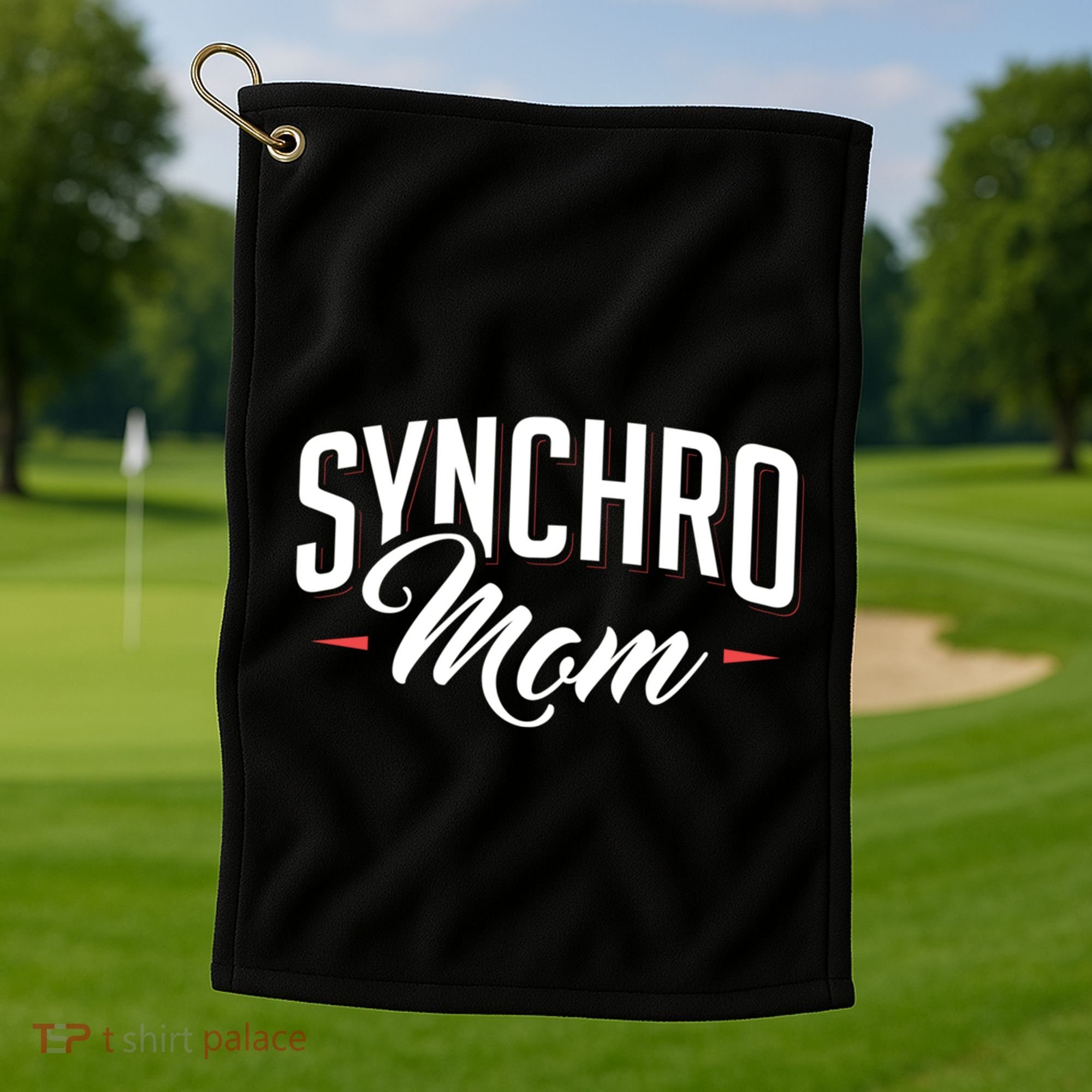 Synchro Mom Synchronized Swimming Artistic Swimmer Gift Golf Towel