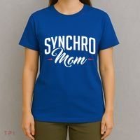 Synchro Mom Synchronized Swimming Artistic Swimmer Gift T-Shirt thumb 4