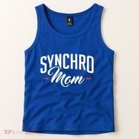 Synchro Mom Synchronized Swimming Artistic Swimmer Gift Tank Top thumb 2