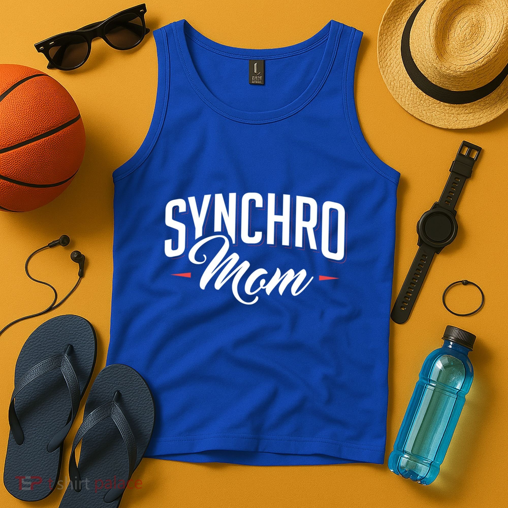 Synchro Mom Synchronized Swimming Artistic Swimmer Gift Tank Top