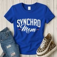 Synchro Mom Synchronized Swimming Artistic Swimmer Gift Women's T-Shirt thumb 3