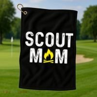 Scouting Mom Scout Mother Scouts Golf Towel thumb 1