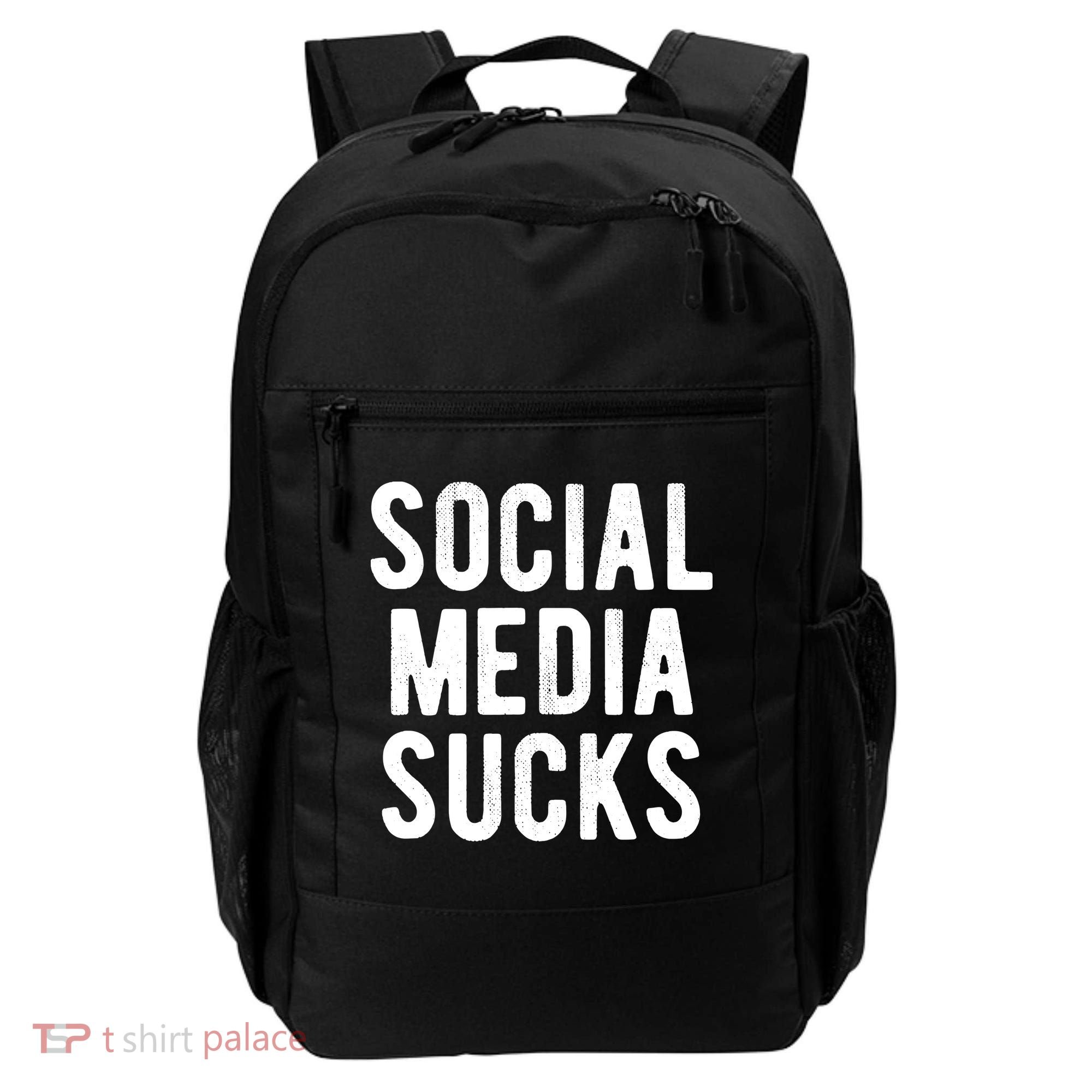 Social Media Sucks Backpack