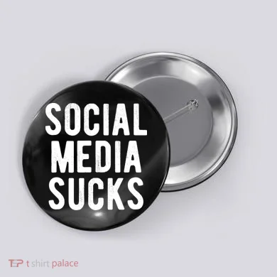 Social Media Sucks Button