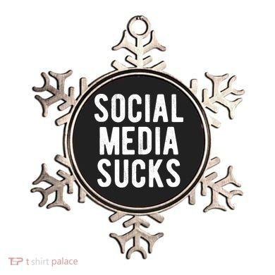 Social Media Sucks Ornament