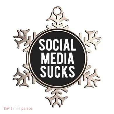 Social Media Sucks Ornament