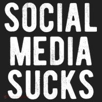 Social Media Sucks Golf Towel thumb 3