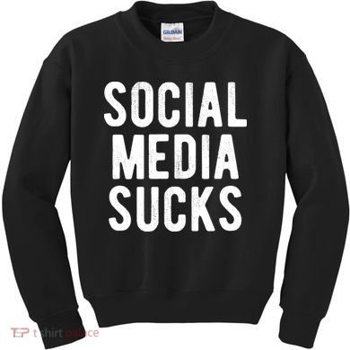 Social Media Sucks Kids Sweatshirt