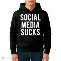 Social Media Sucks Kids Hoodie thumb 4