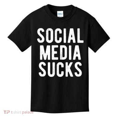 Social Media Sucks Kids T-Shirt