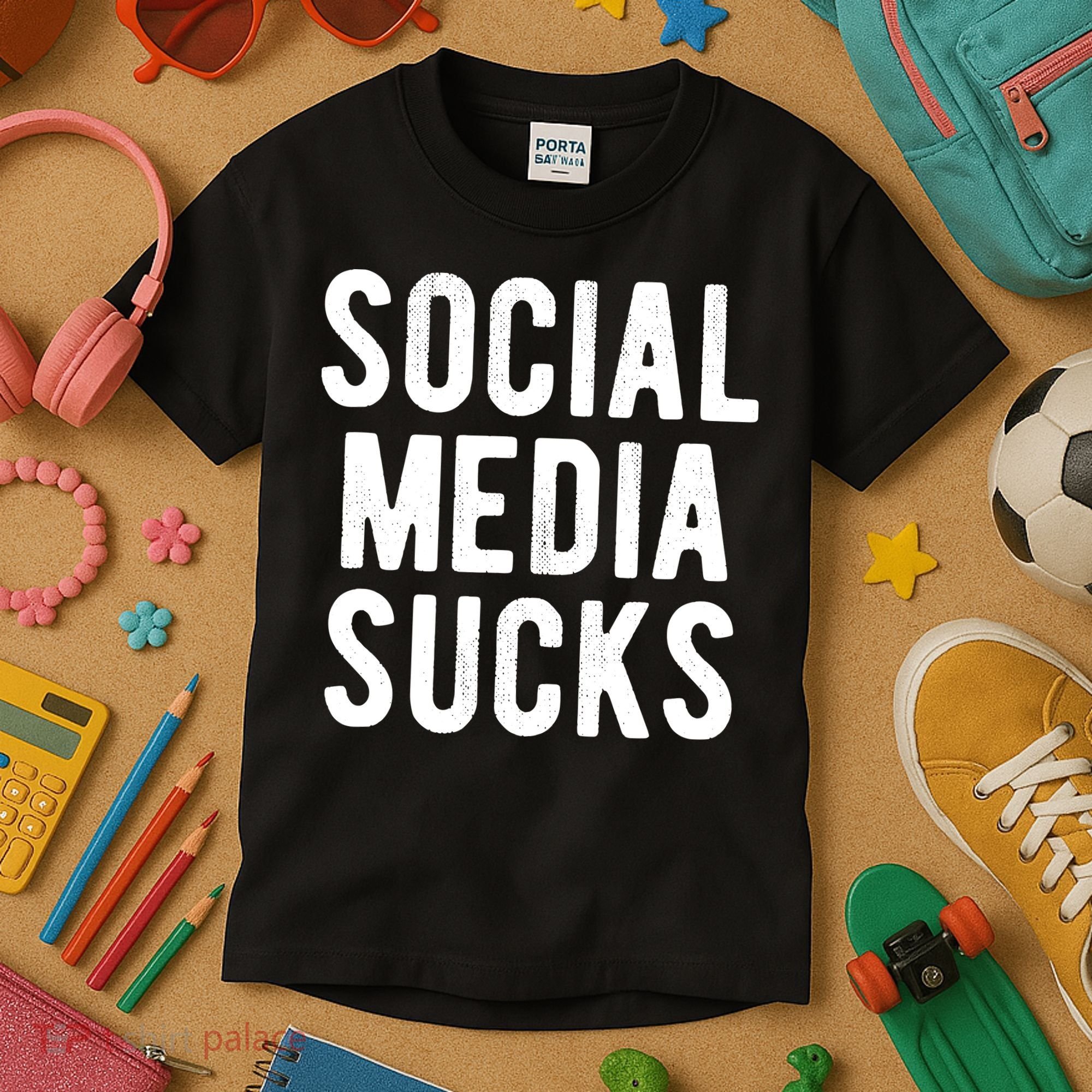 Social Media Sucks Kids T-Shirt
