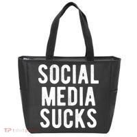 Social Media Sucks Tote Bag thumb 0