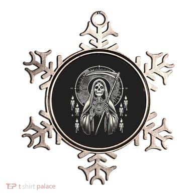 Santa Muerte Sacred Art – Mystical Skeleton With Scythe Ornament