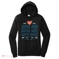 Super Mom Super Wife Super Nurse Gift Women's Hoodie thumb 0