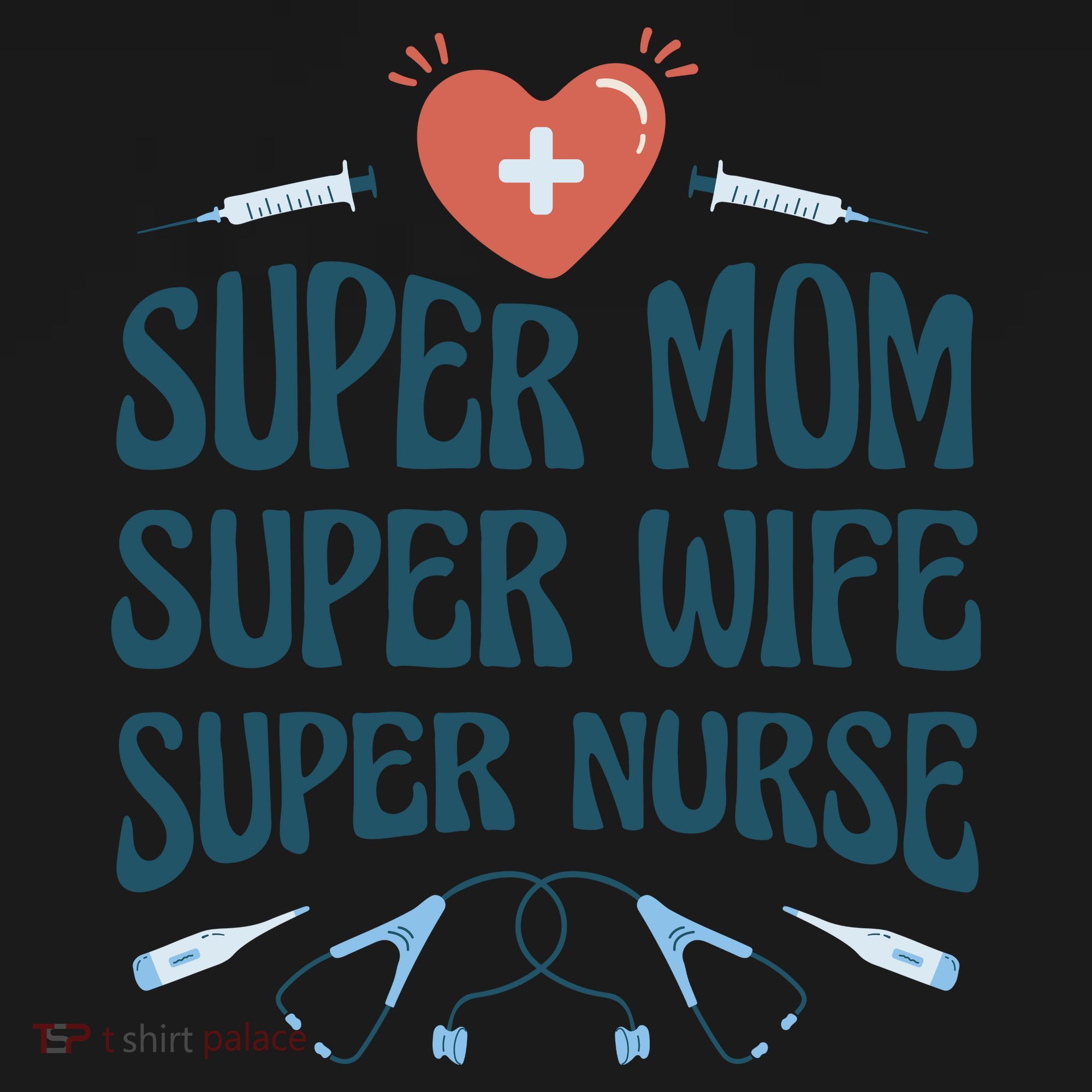 Super Mom Super Wife Super Nurse Gift Women's Hoodie