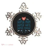 Super Mom Super Wife Super Nurse Gift Ornament thumb 0