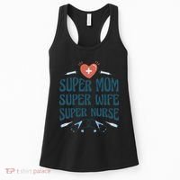 Super Mom Super Wife Super Nurse Gift Women's Tank Top thumb 0