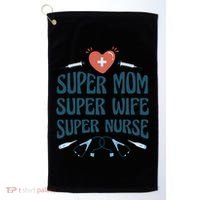 Super Mom Super Wife Super Nurse Gift Golf Towel thumb 0
