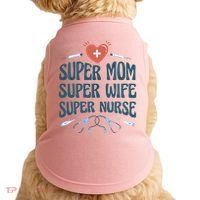 Super Mom Super Wife Super Nurse Gift Doggie Tank thumb 0