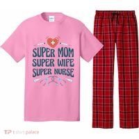Super Mom Super Wife Super Nurse Gift Pajama Set thumb 0
