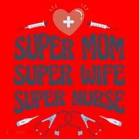 Super Mom Super Wife Super Nurse Gift Santa Hat thumb 1