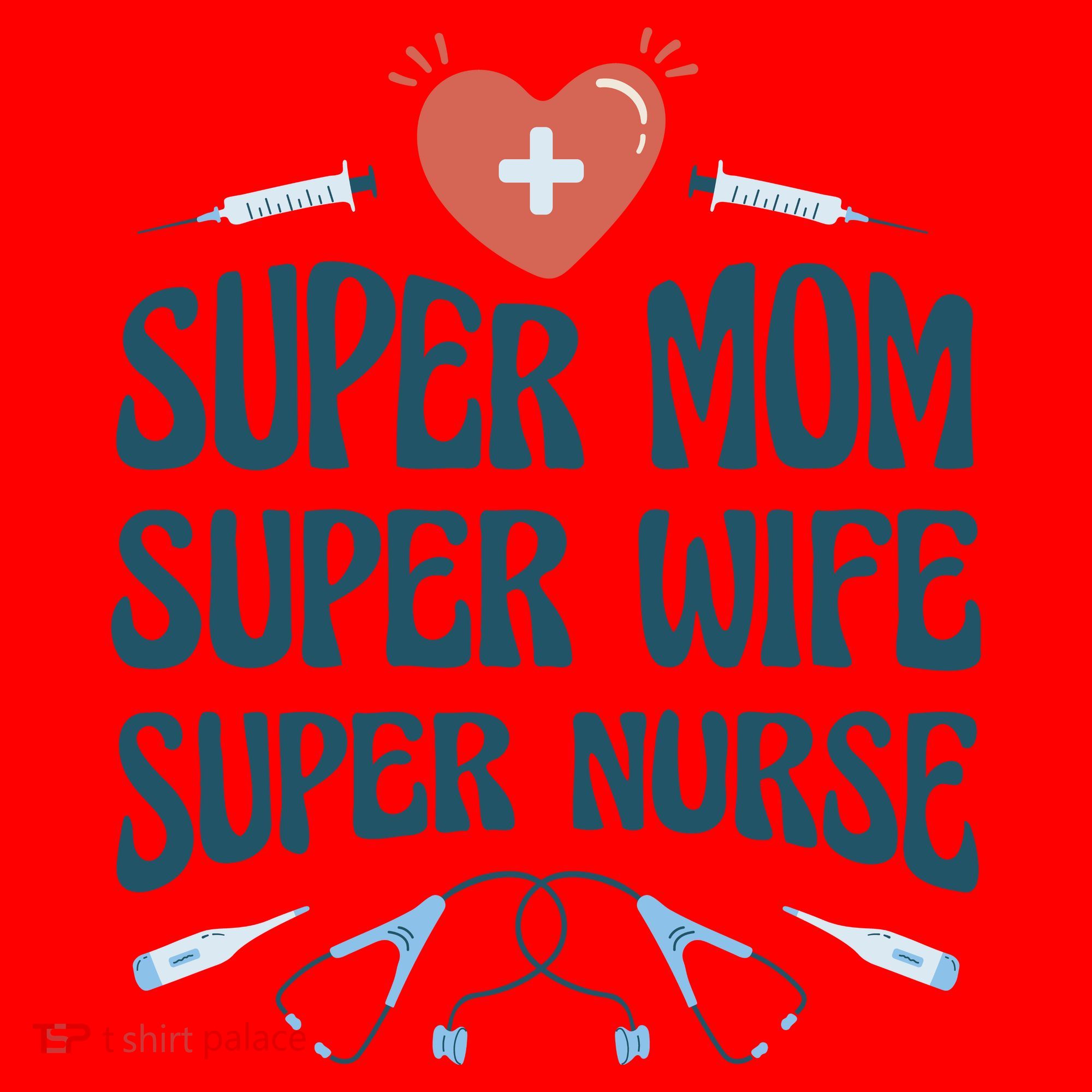 Super Mom Super Wife Super Nurse Gift Santa Hat