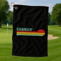 Saginaw Michigan Golf Towel thumb 1