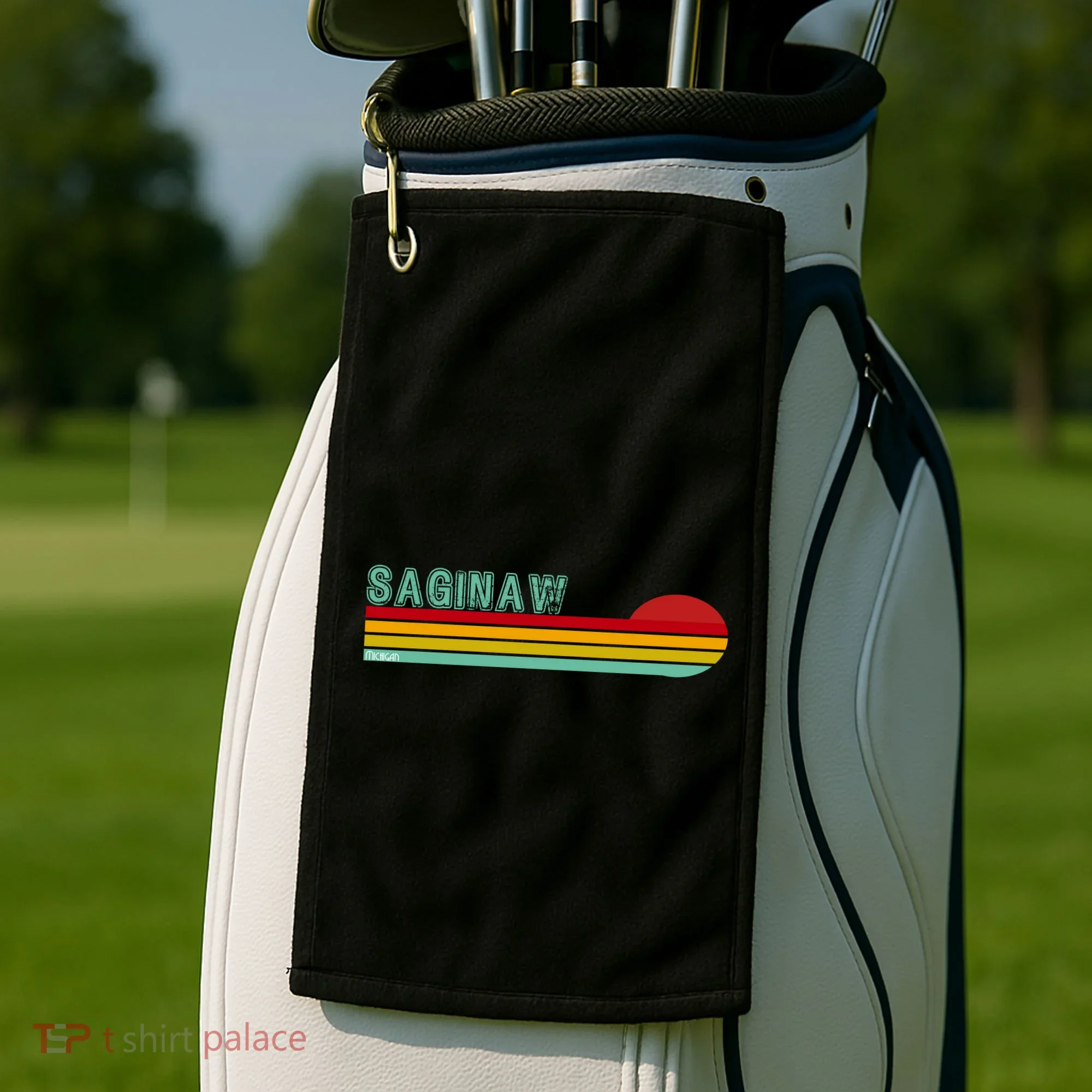 Saginaw Michigan Golf Towel