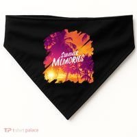 Summer Memories Sunset Beach USA-Made Doggie Bandana thumb 0