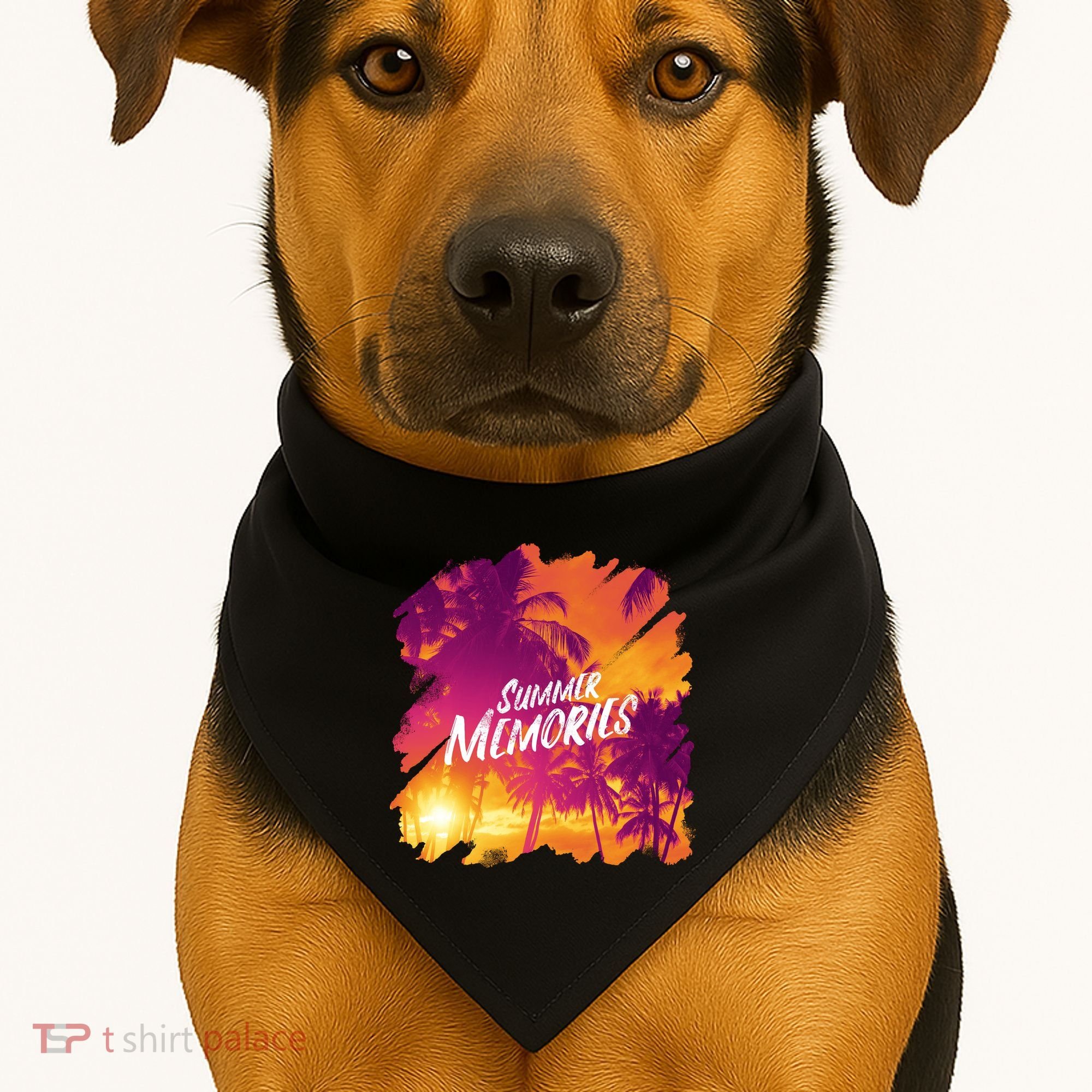 Summer Memories Sunset Beach USA-Made Doggie Bandana