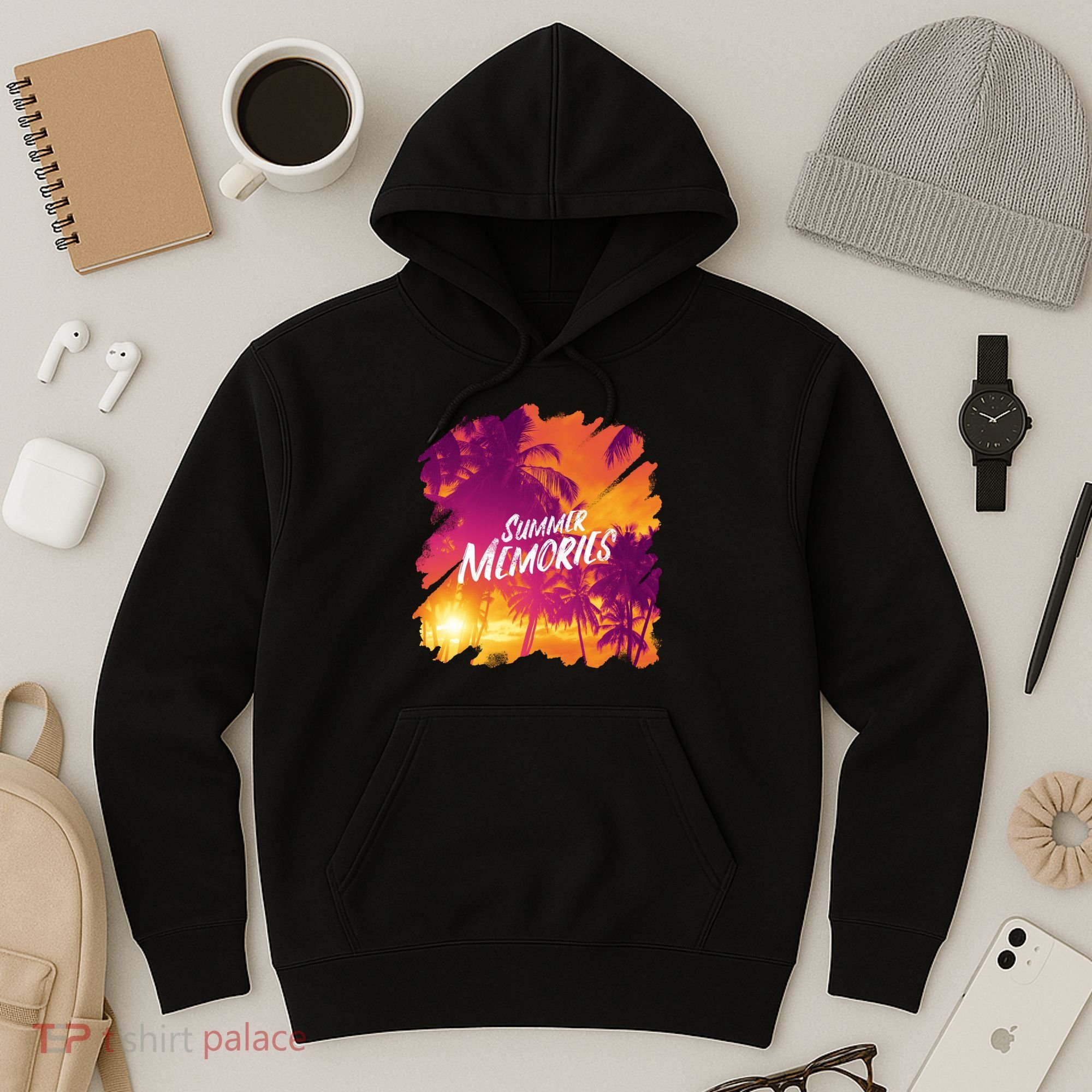 Summer Memories Sunset Beach Hoodie