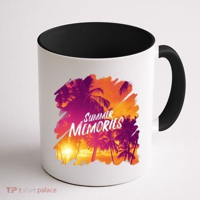 Summer Memories Sunset Beach Coffee Mug back