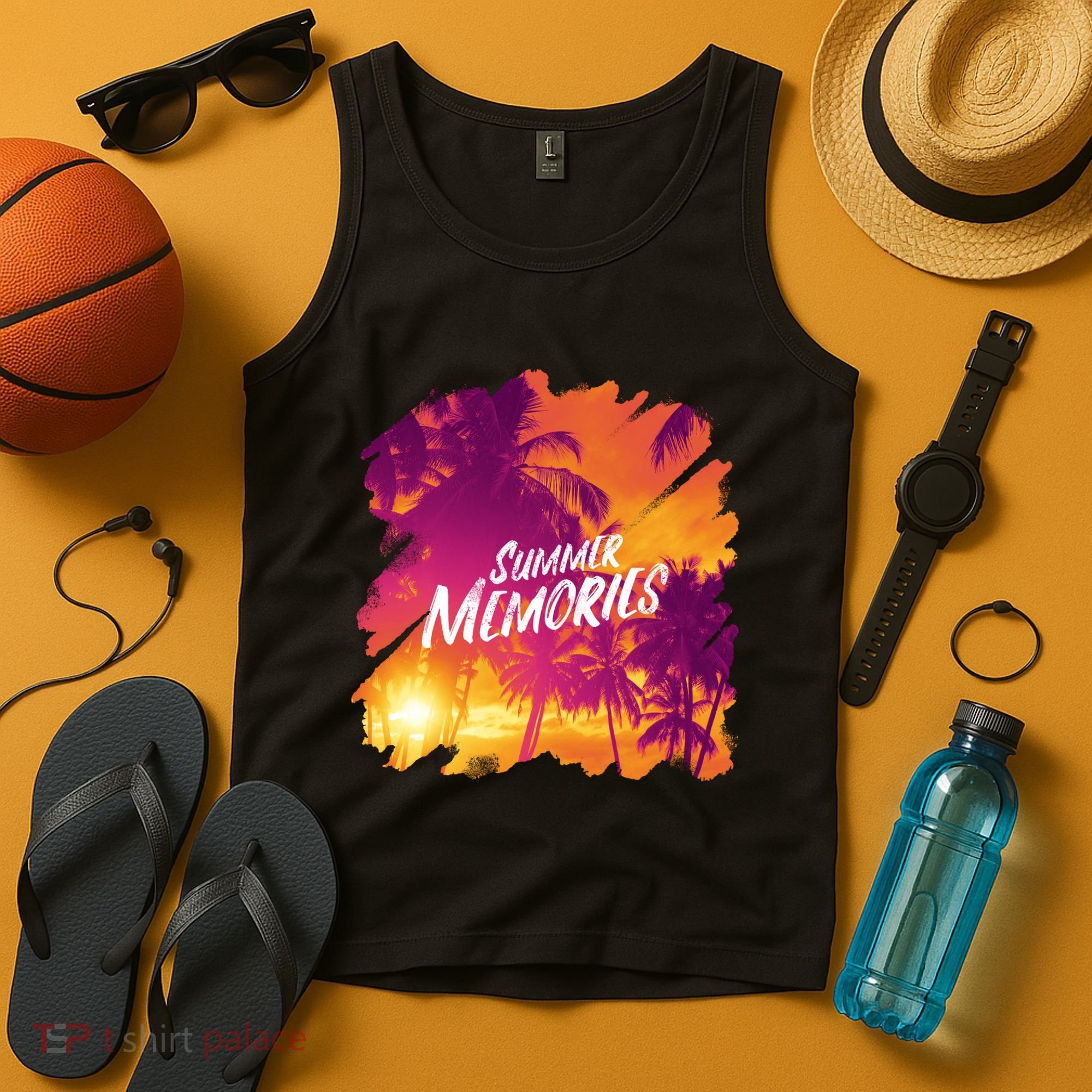 Summer Memories Sunset Beach Tank Top