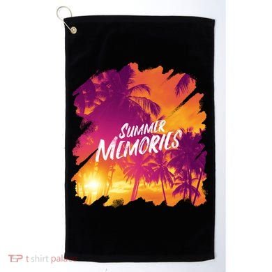 Summer Memories Sunset Beach Golf Towel