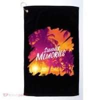 Summer Memories Sunset Beach Golf Towel thumb 0