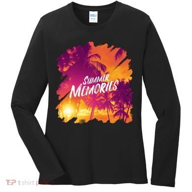 Summer Memories Sunset Beach Women's Long Sleeve Shirt