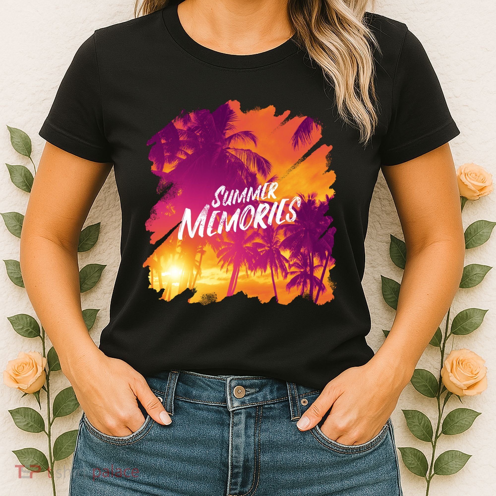 Summer Memories Sunset Beach Women's T-Shirt