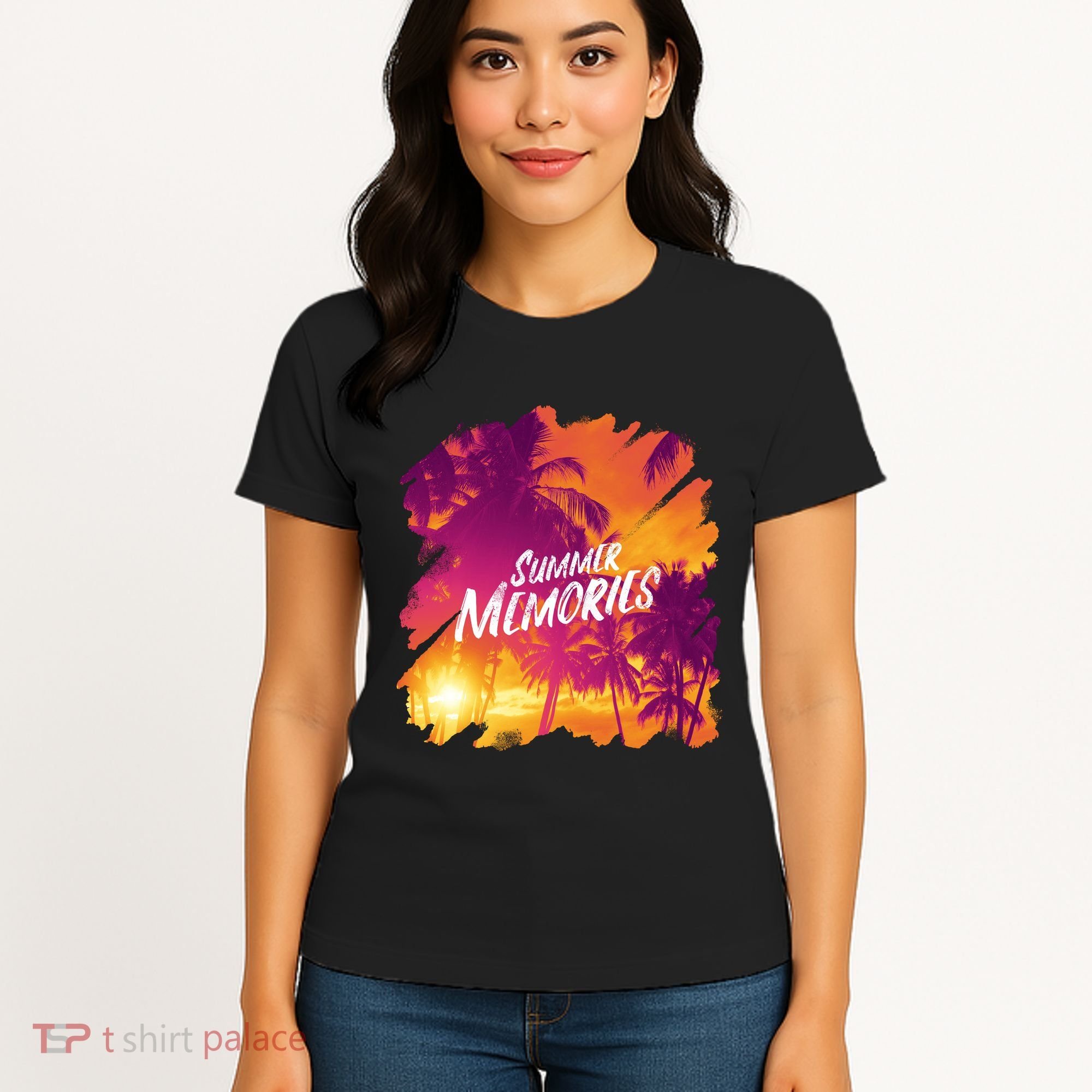 Summer Memories Sunset Beach Women's T-Shirt