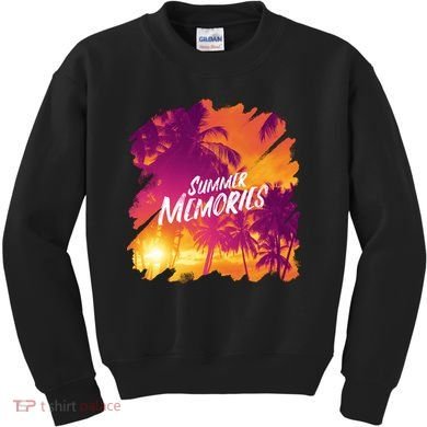 Summer Memories Sunset Beach Kids Sweatshirt