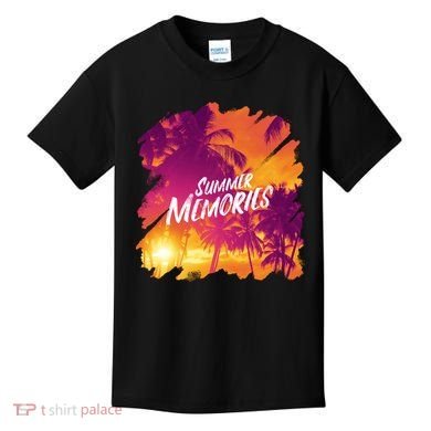 Summer Memories Sunset Beach Kids T-Shirt