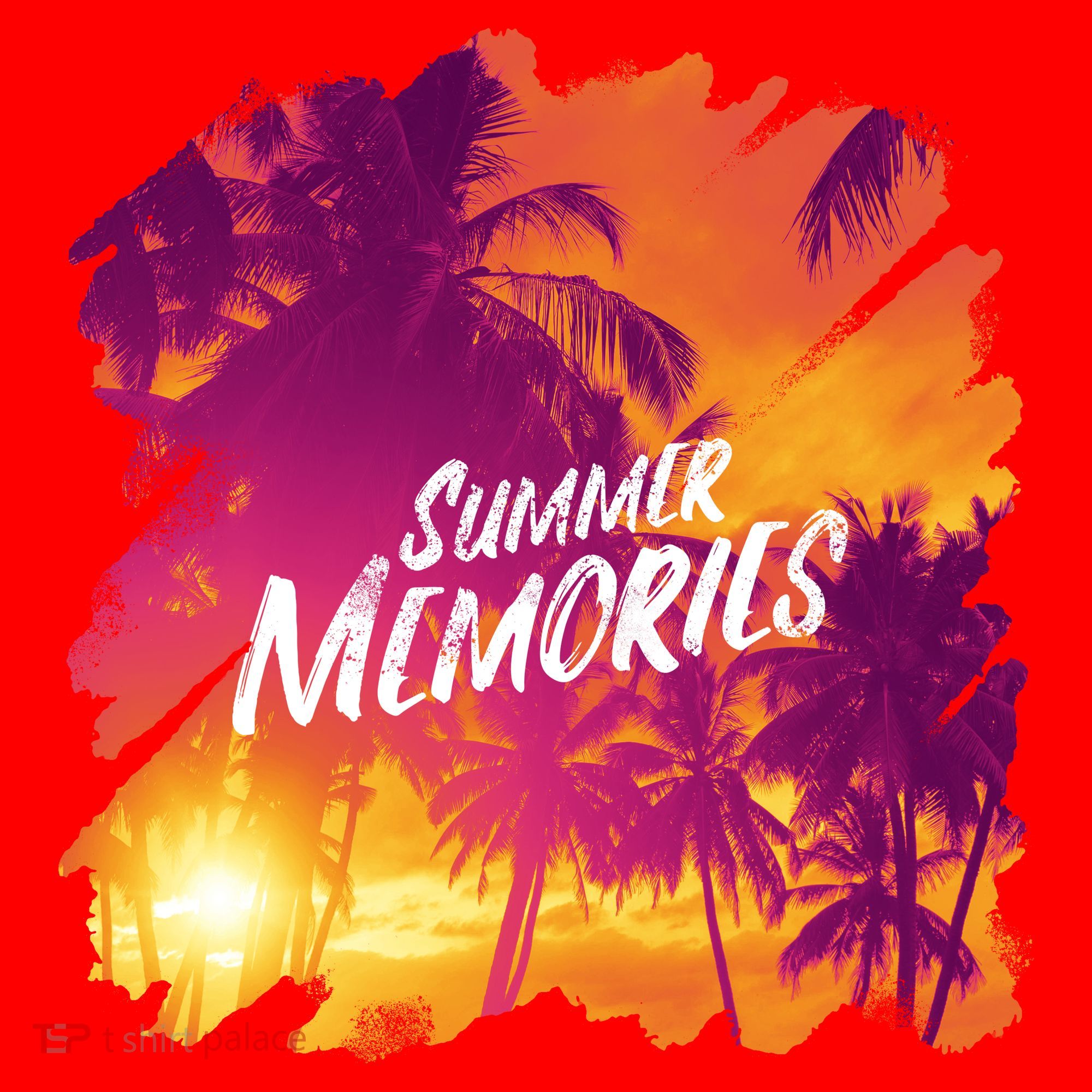 Summer Memories Sunset Beach Santa Hat