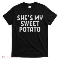 Shes My Sweet Potato Matching Couples Thanksgiving Set T-Shirt thumb 0