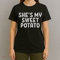 Shes My Sweet Potato Matching Couples Thanksgiving Set T-Shirt thumb 4
