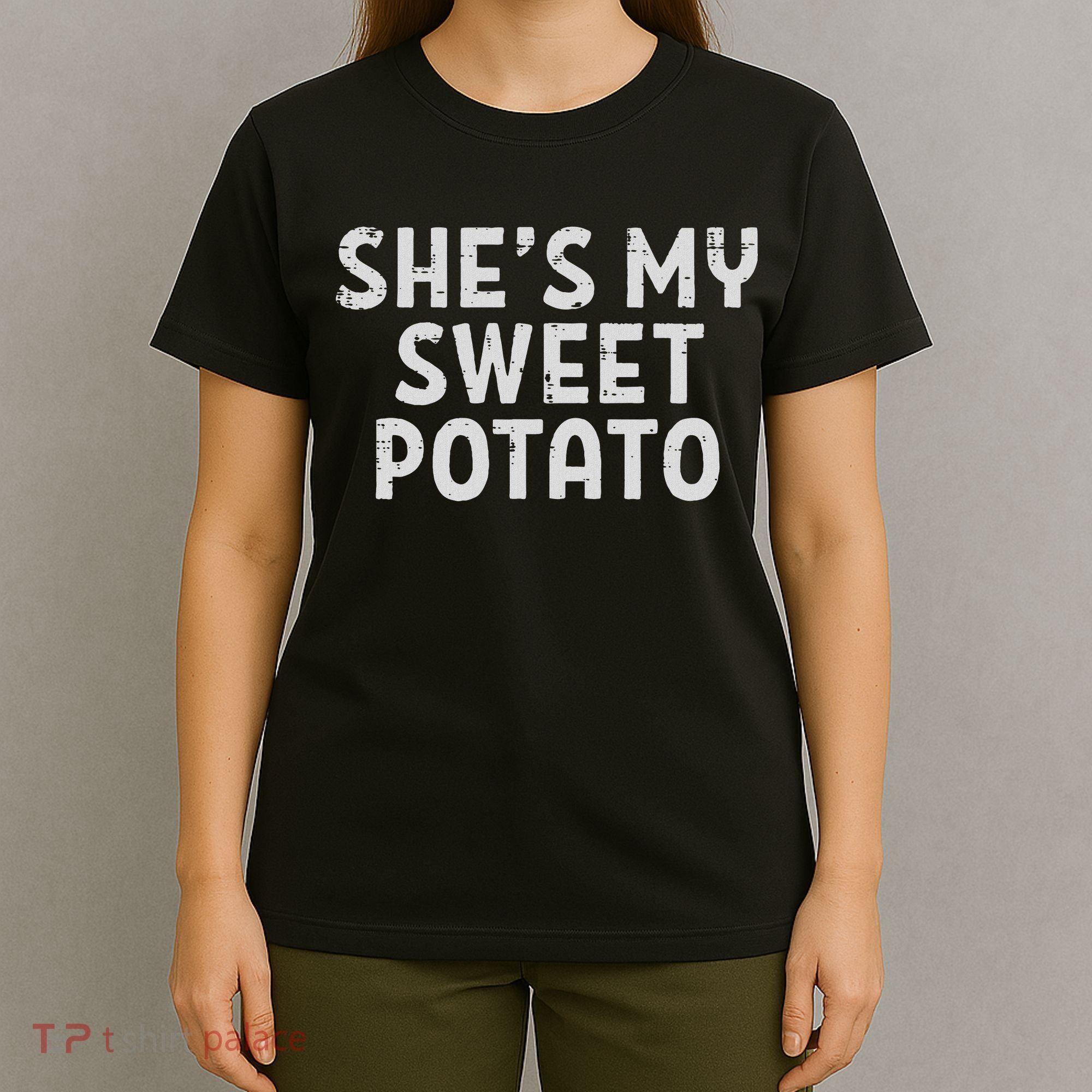 Shes My Sweet Potato Matching Couples Thanksgiving Set T-Shirt