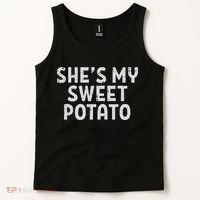Shes My Sweet Potato Matching Couples Thanksgiving Set Tank Top thumb 2