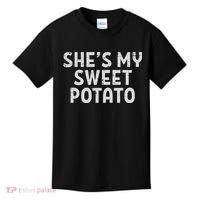 Shes My Sweet Potato Matching Couples Thanksgiving Set Kids T-Shirt thumb 0