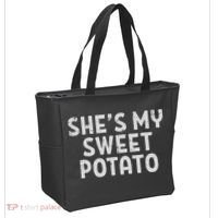 Shes My Sweet Potato Matching Couples Thanksgiving Set Tote Bag thumb 2
