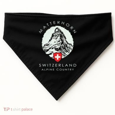 Switzerland Matterhorn USA-Made Doggie Bandana