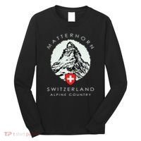 Switzerland Matterhorn Long Sleeve Shirt thumb 0