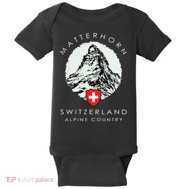 Switzerland Matterhorn Baby Bodysuit